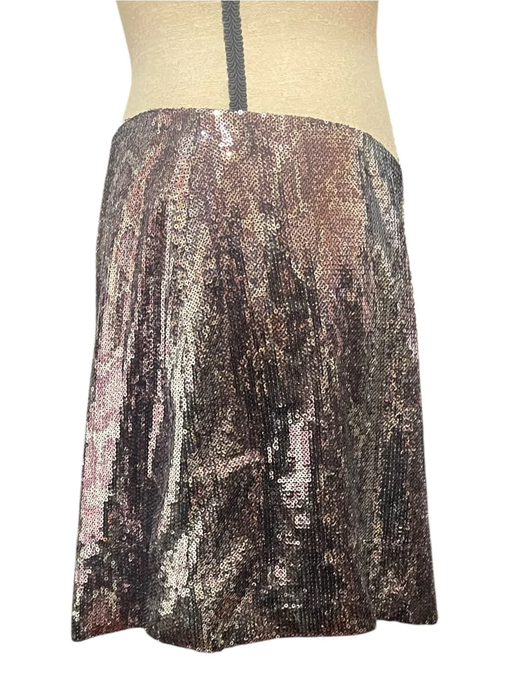 Oh Boy! Snakeskin Print Sequin Party Event Cocktail Mini Skirt Women's Large‎